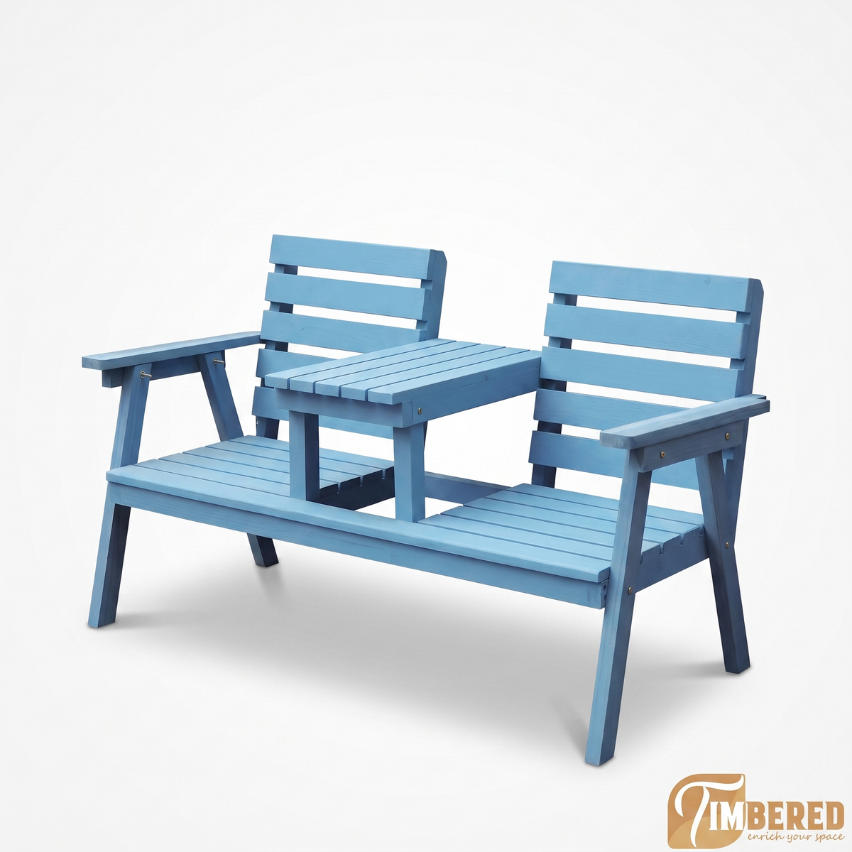 Sky Blue Companion Bench - white background