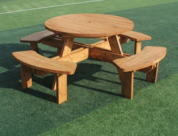 Round Picnic Table Set