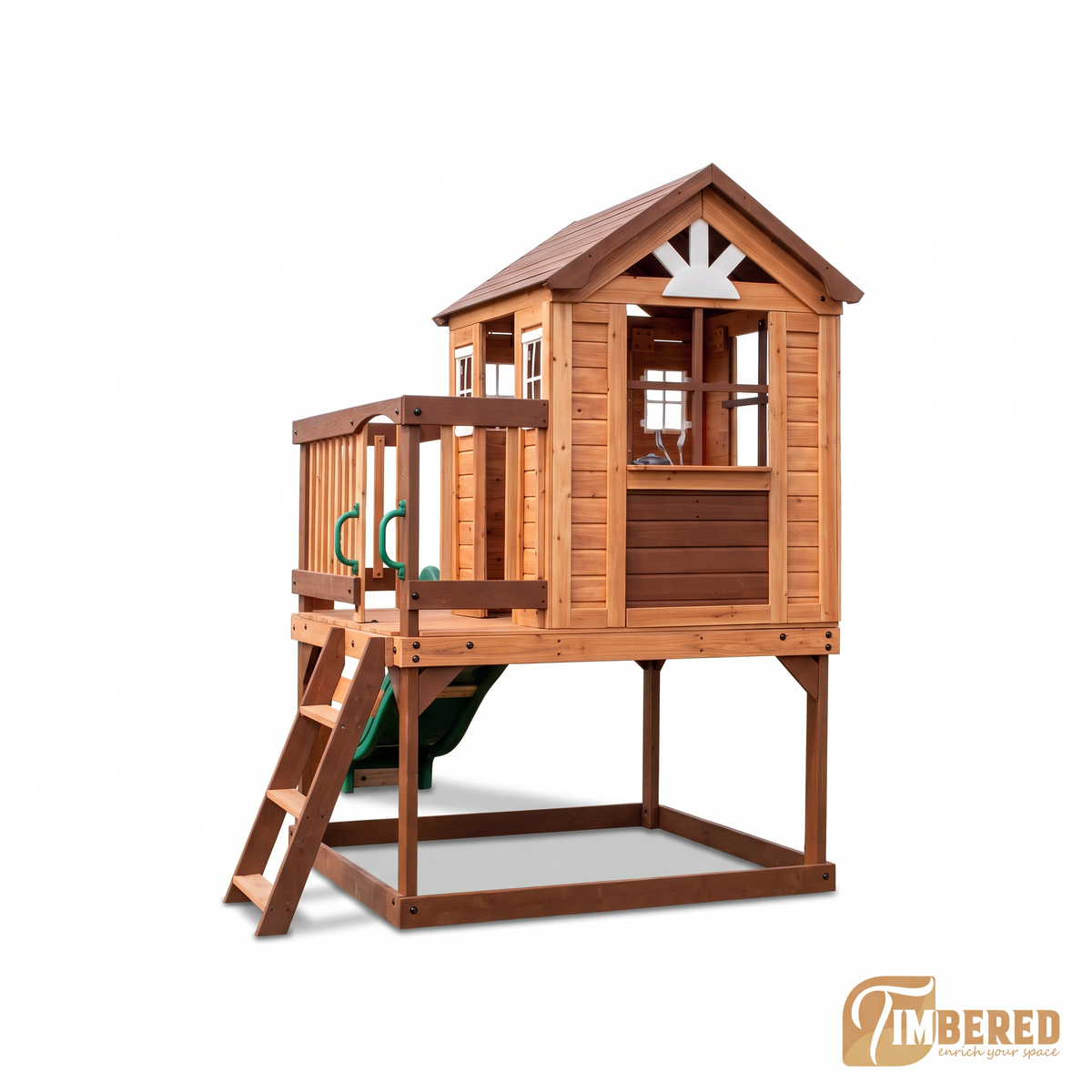 Cedar Lookout Playhouse - white background