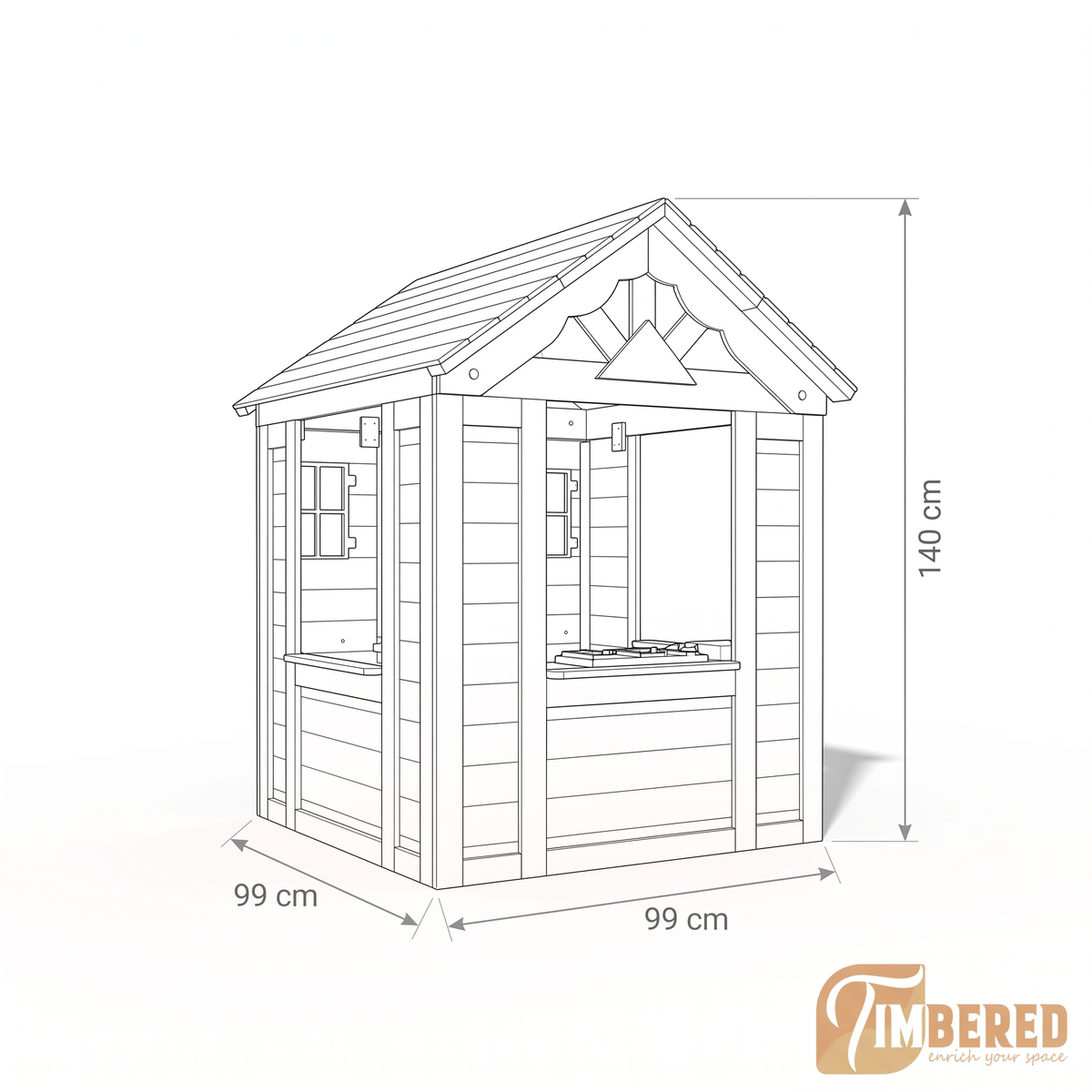 Cedar Mini Cottage - dimensions