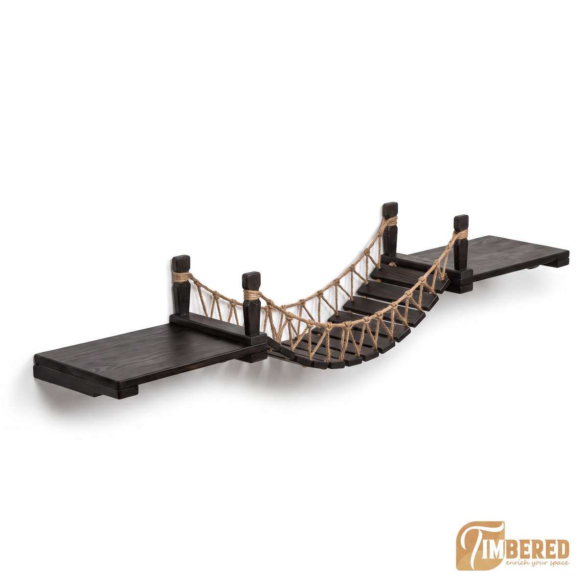 Cat Bridge & Shelf Set – white background
