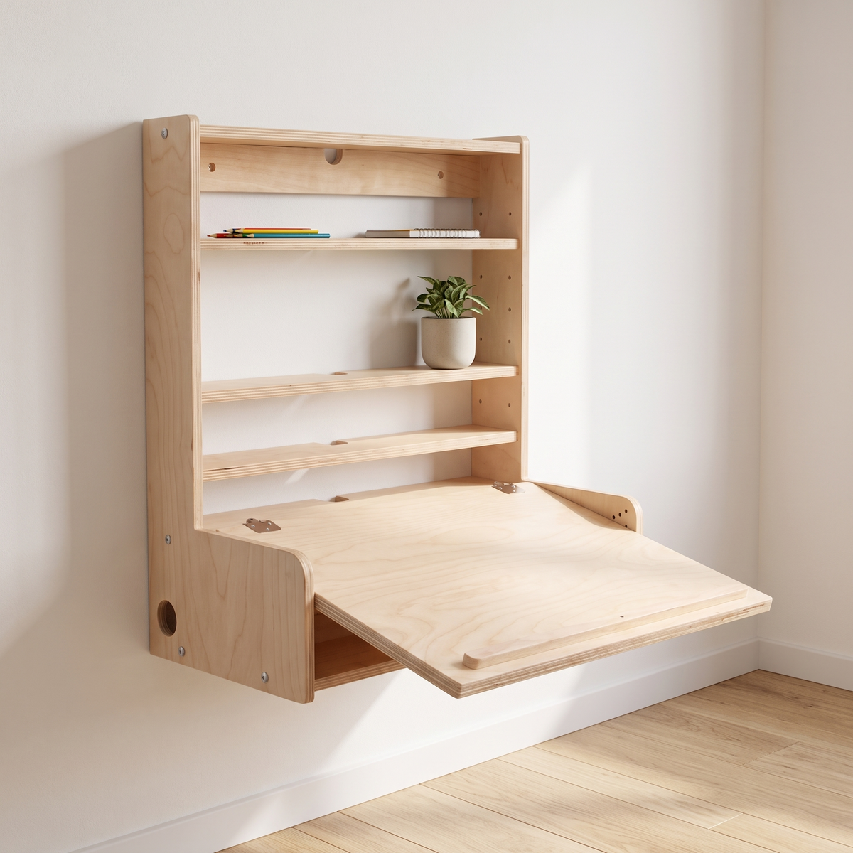 Fold-Down Wall Desk