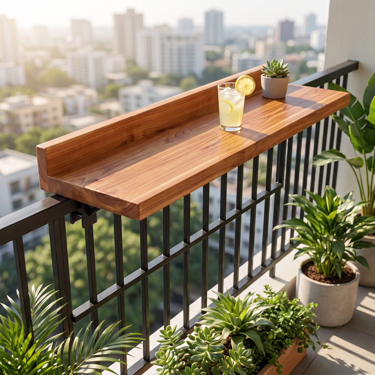Balcony Railing Bar Table