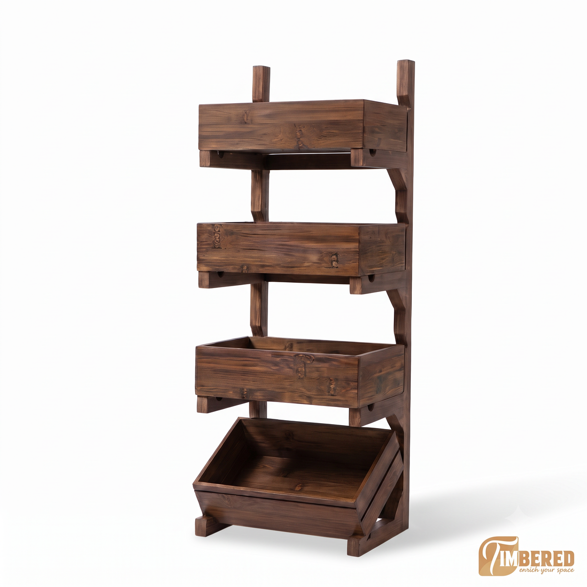 Pantry Crate Rack - white background
