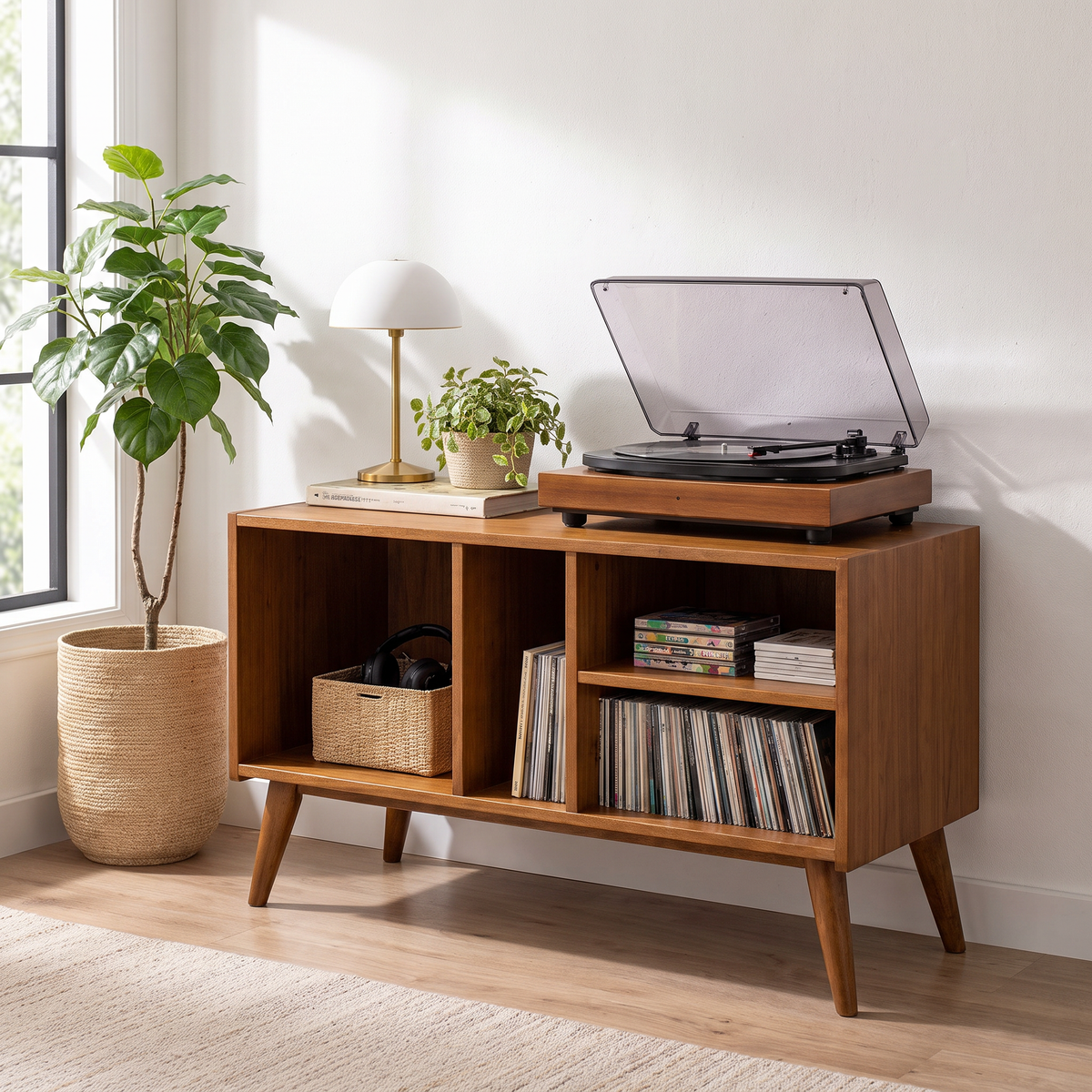 Mid-Century Record Cabinet